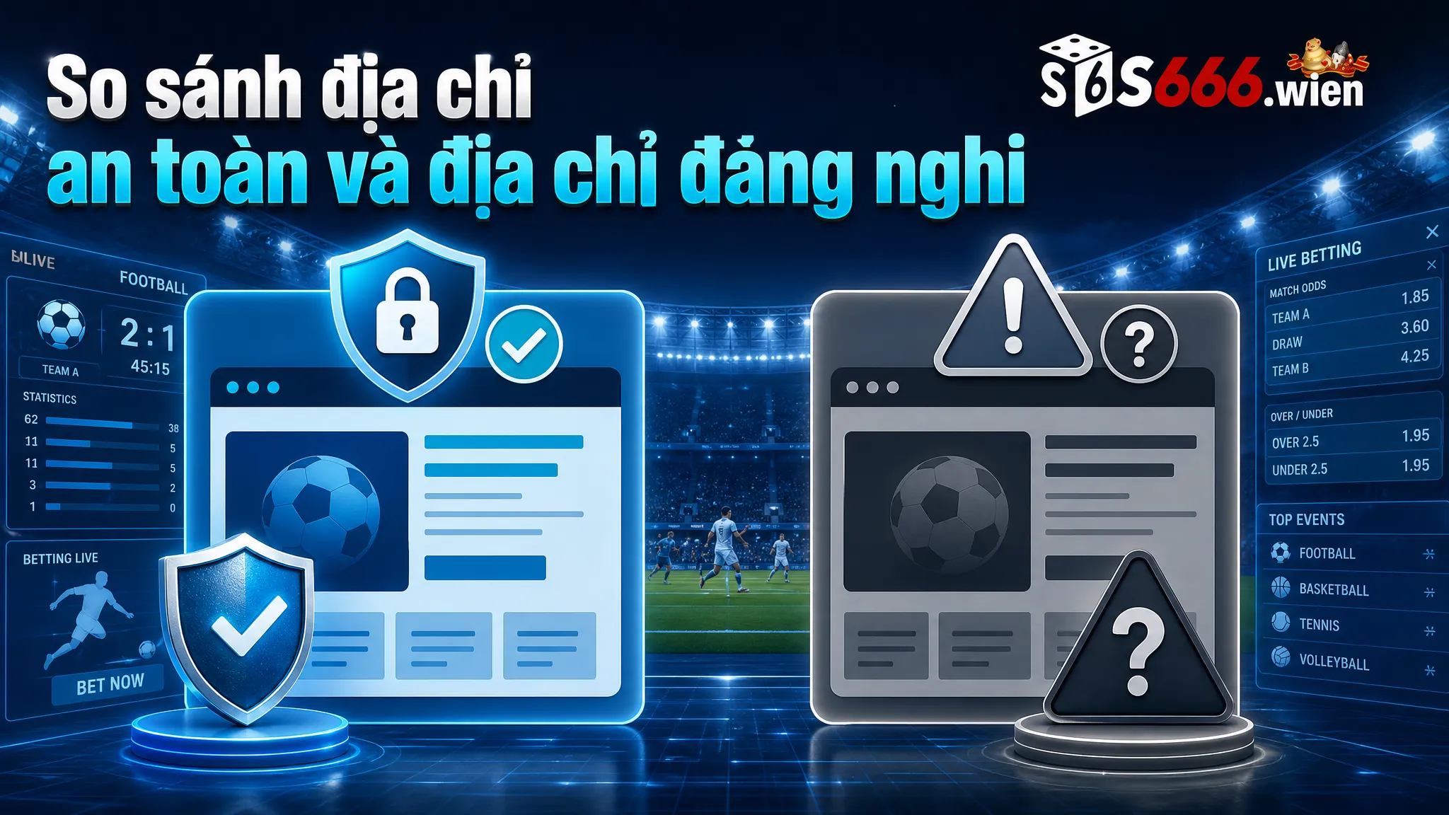 So sánh địa chỉ an toàn và địa chỉ đáng nghi